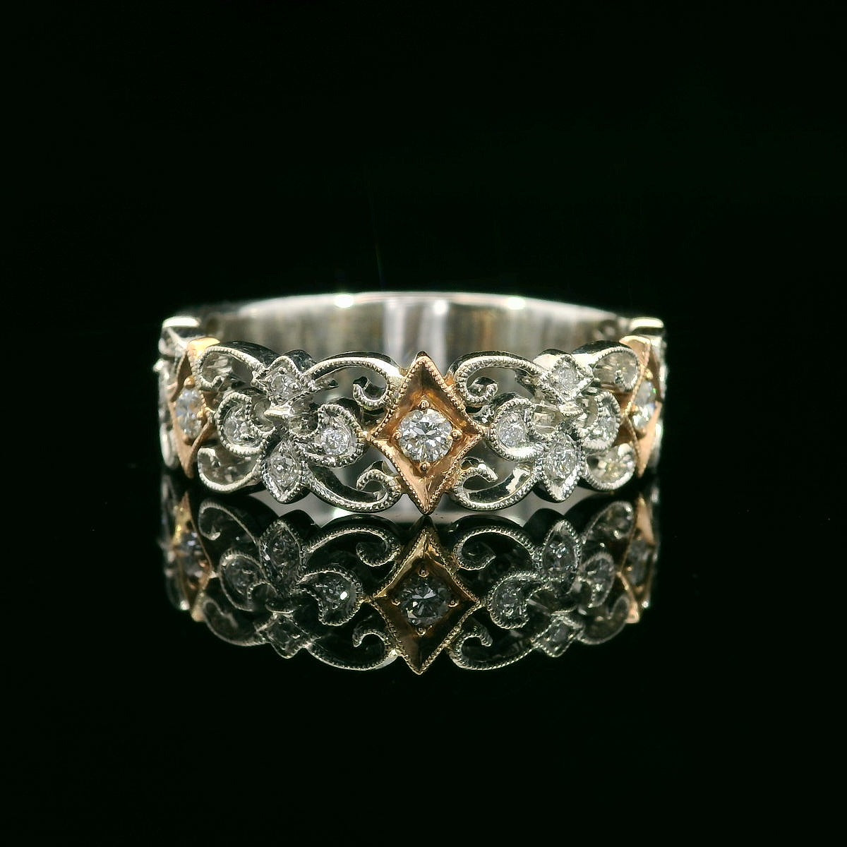 Diamond Wedding Bands  -  Women's