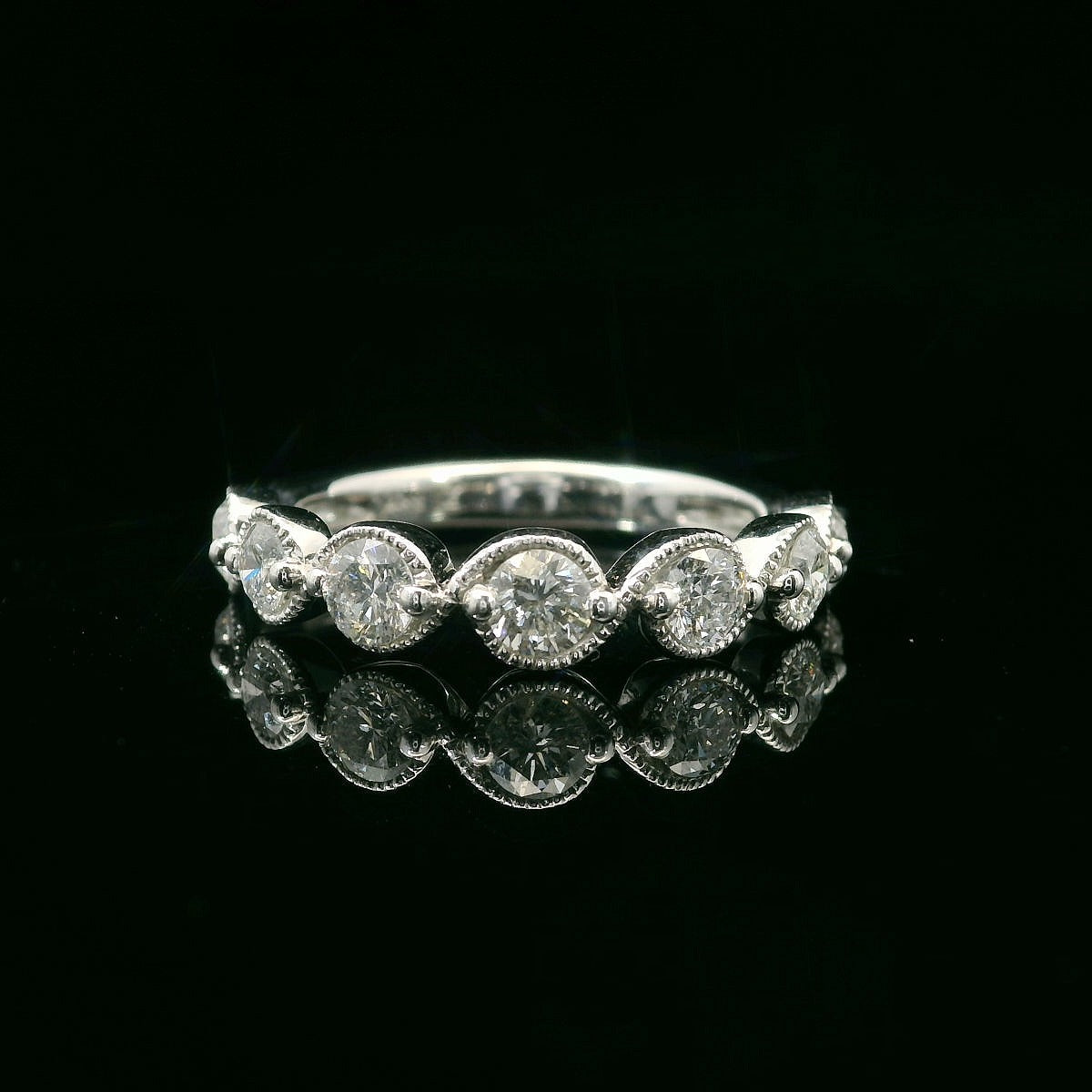 Diamond Wedding Bands  -  Women's