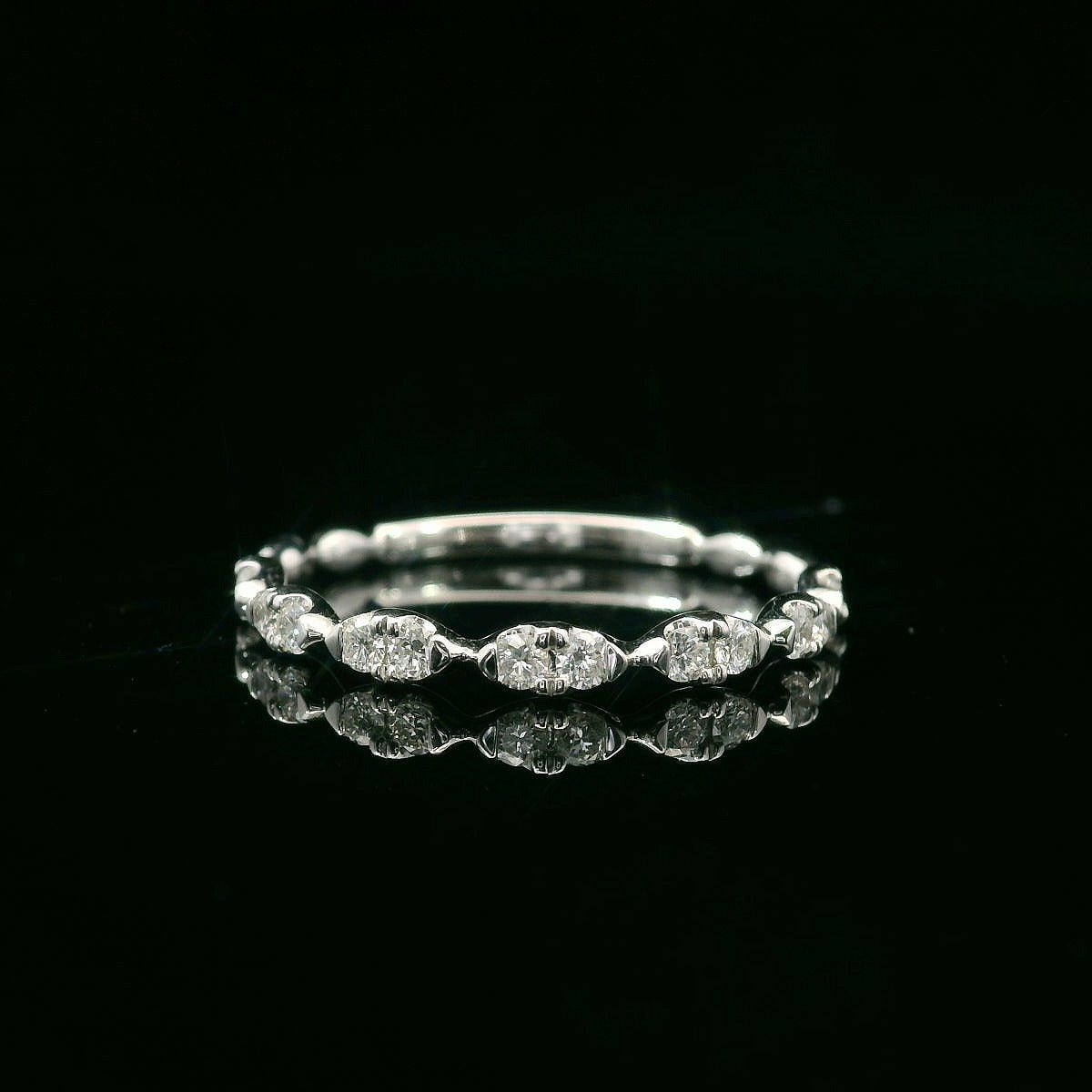 Diamond Wedding Bands  -  Women's