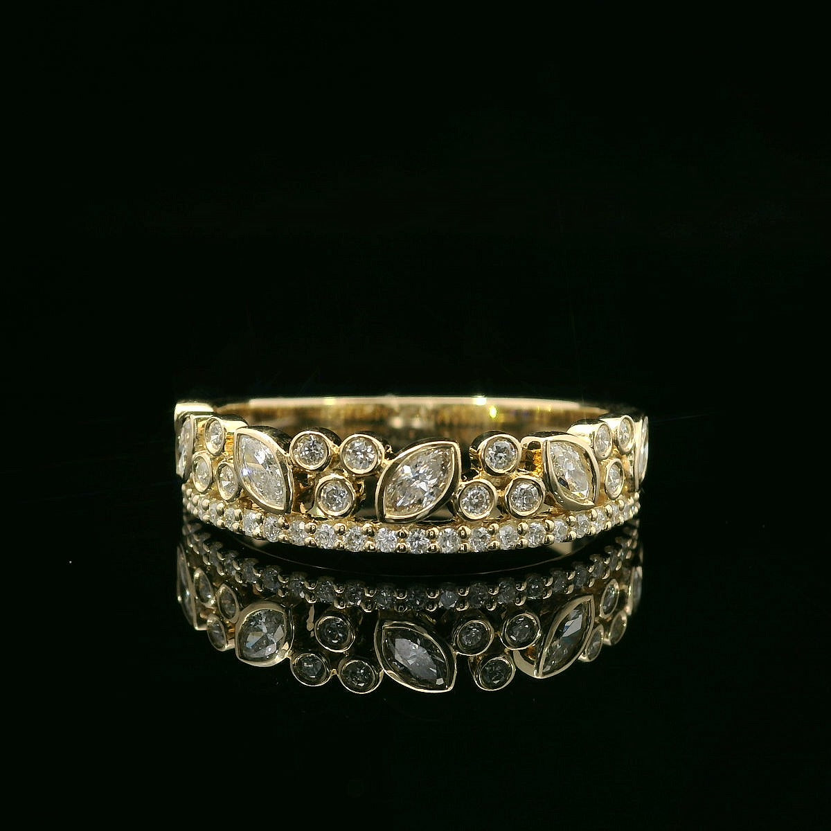 Diamond Wedding Bands  -  Women's