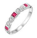 Diamond Wedding Bands  -  Women's