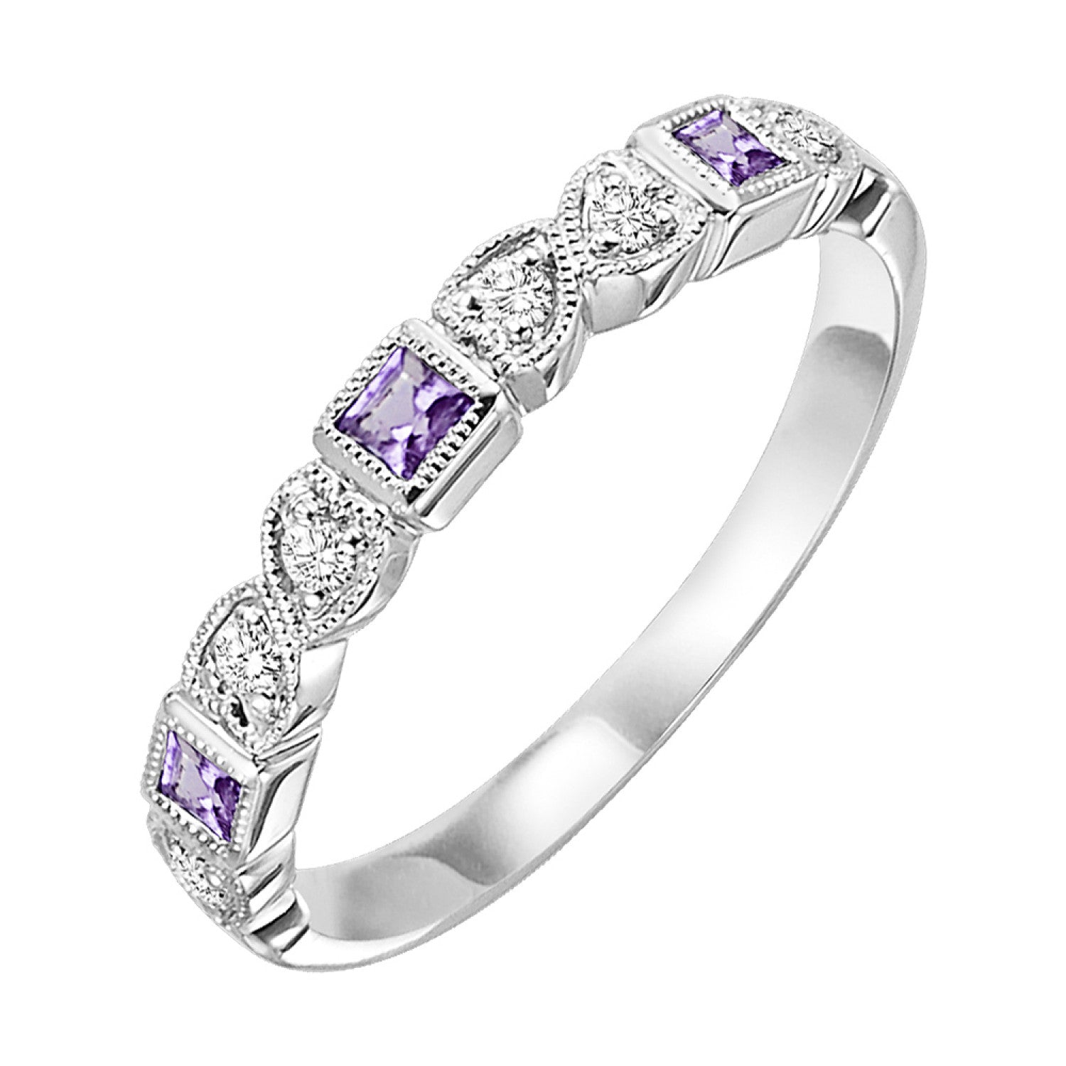 Diamond Wedding Bands  -  Women's