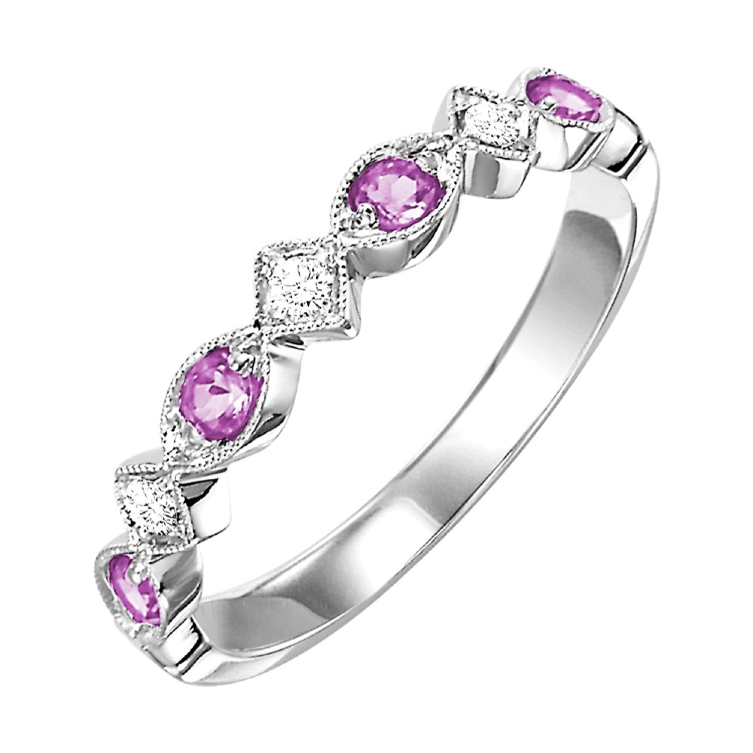 Diamond Wedding Bands  -  Women's