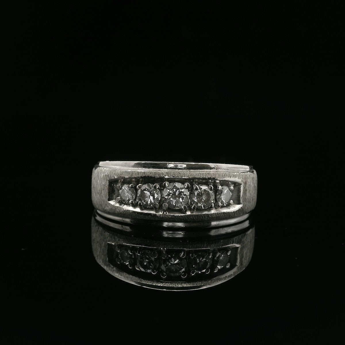 Diamond Wedding Bands  -  Men's