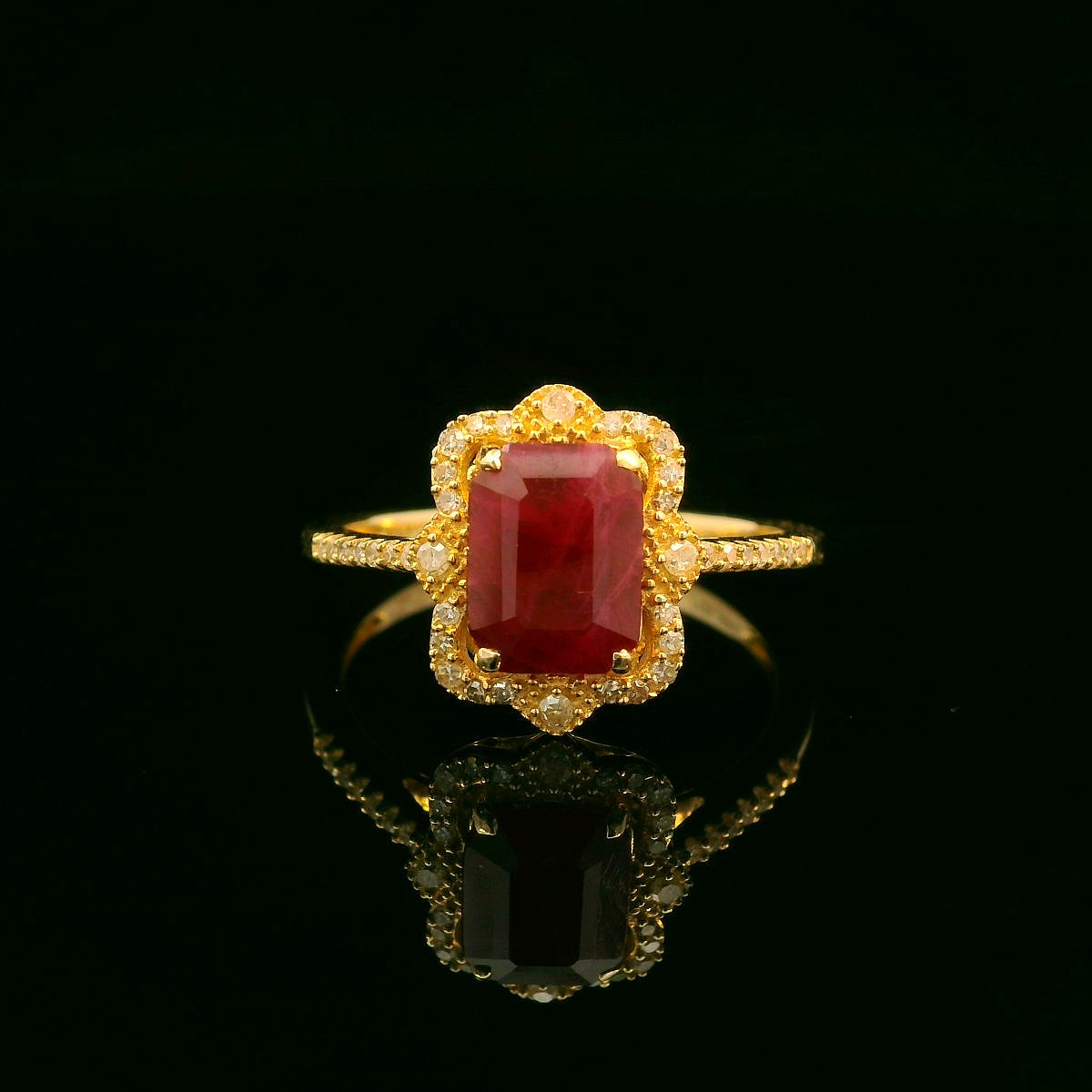 Colored Stone Rings  -  Women's