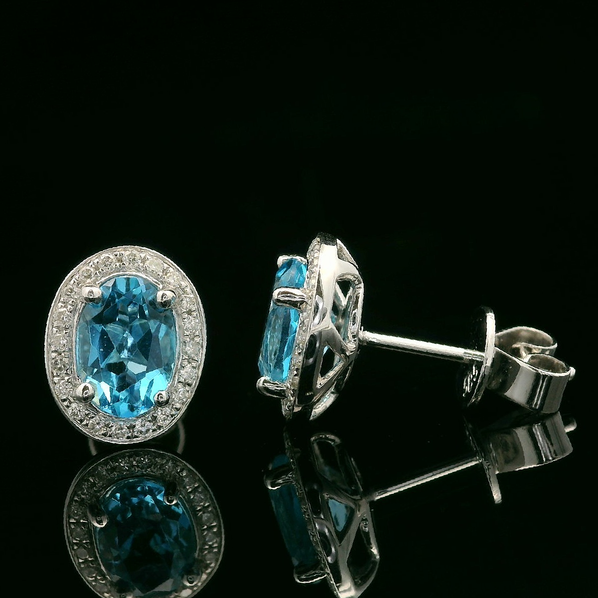 Colored Stone Earrings