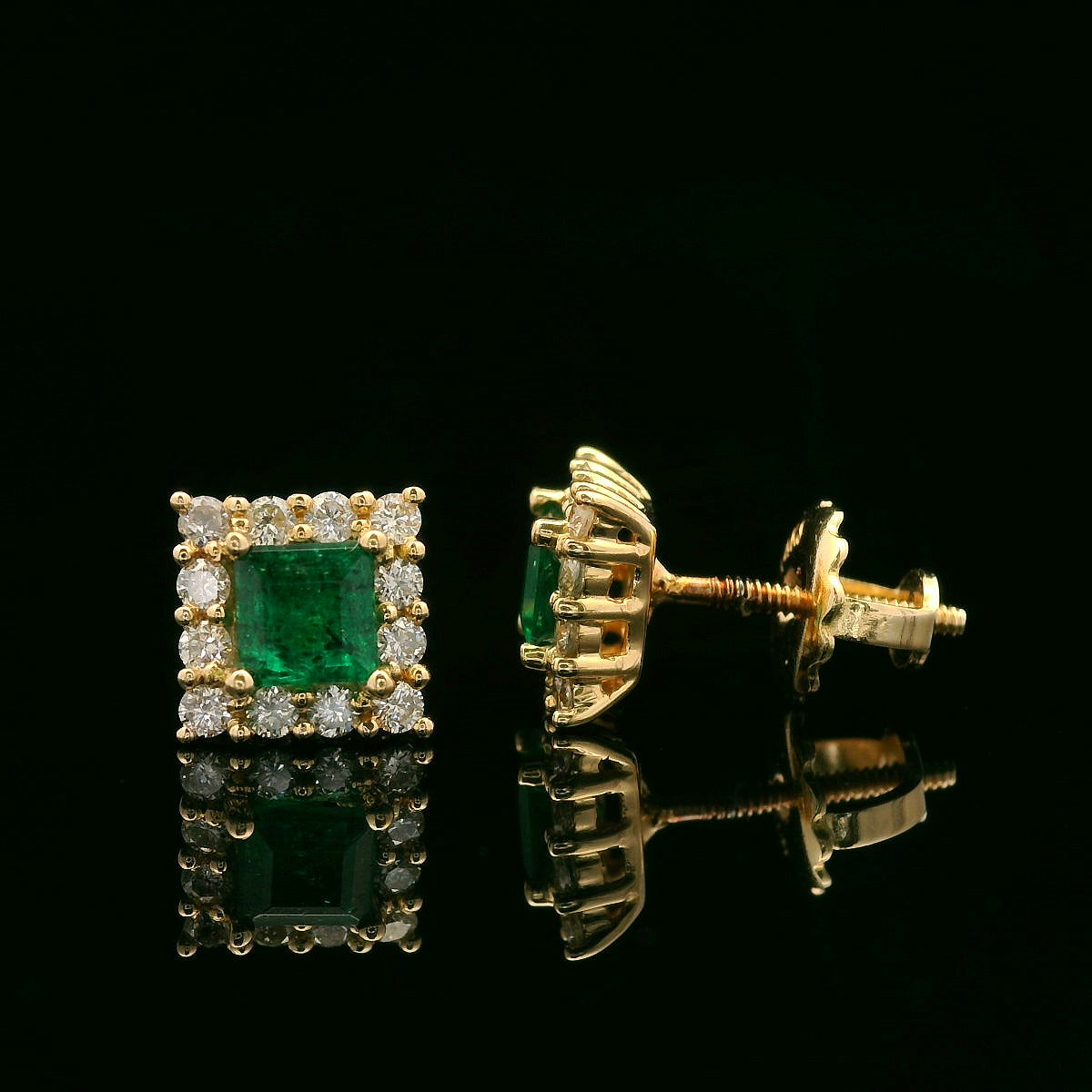 Colored Stone Earrings