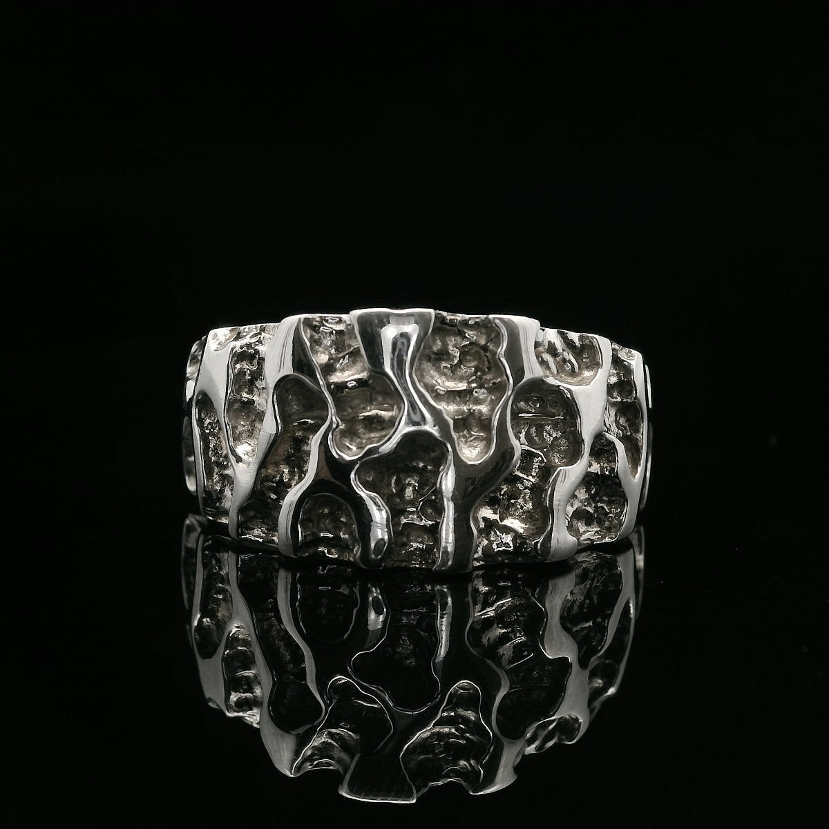 Gold Fashion Ring  -  Men's